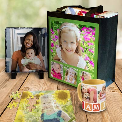 Create a personalized gift with photos and text and brighten someones day