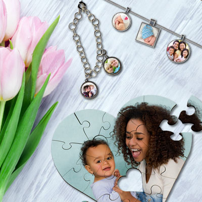 Create a personalized gift with photos and text and brighten someones day